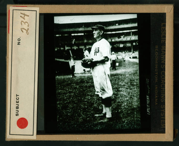 Leslie Mann Baseball Lantern Slide, No. 234