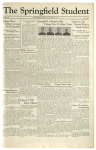 The Springfield Student (vol. 15, no. 03) October 10, 1924