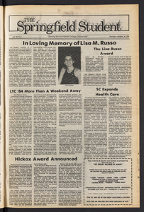 The Springfield Student (vol. 98, no. 5) Oct. 18, 1984
