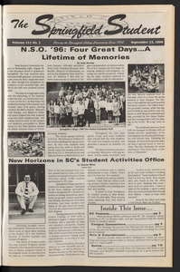 The Springfield Student (vol. 111, no. 1) Sept. 12, 1996