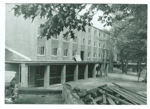 Massasoit Hall Construction from Rear, c. 1959