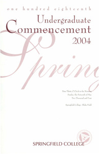 Springfield College Undergraduate Commencement Program (2004)