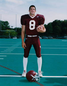 Ryan Sylvia wearing football uniform (class of 2003)