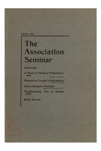 The Association Seminar (vol. 14 no. 3), December, 1905