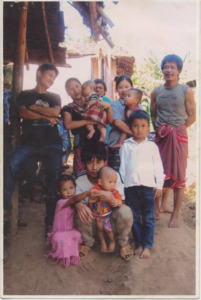 A photograph of Htoo Wah's family in Thailand, 2010