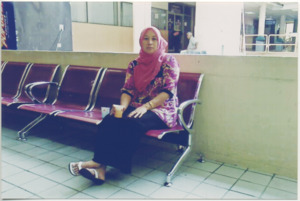 A photograph of Mohamed Yakob's wife at a hospital in Malaysia, 2011?