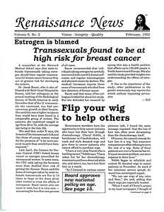 Renaissance News, Vol. 6 No. 2 (February 1992)