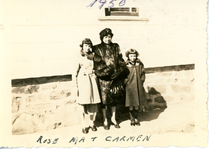 Rose Ares, Rose Santos Ares, and Carmen Ares, smiling