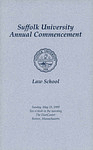 1999 Suffolk University commencement program, Law School