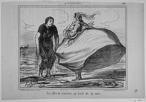 Un effet de crinoline au bord de la mer.