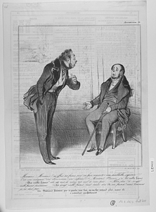 Monsieur ! Monsieur !! m’offrir 500 francs pour me faire commettre une semblable injustice !!! C’est une indignité ! une abomination !! une infamie !!! – Monsieur Macaire j’ai dit mille francs. …. – Dix mille francs ! cela est tout de même très mal de votre part… - Mon dieu ! si vingt mille francs pouvaient…. – Six vingt mille francs, vous voulez dire 120,000 francs ? mais vraiment je ne dois pas…….. Ces Messieurs finissent par se parler très bas, on ne les entend plus, mais ils s’entendent parfaitement.