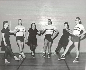 Photograph of three pairs of dancers