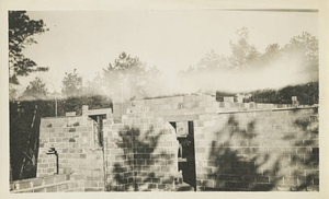 Pueblo of the Seven Fires during construction