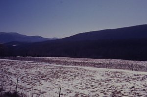 Northwest Hill winter panorama 2. South-southwest view.
