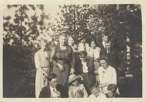 Group of people posed outside