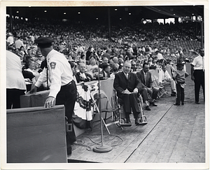 Mayor John F. Collins attending an event at Fenway Park