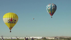 Balloon Fiesta; Balloons in Flight, Interview with Wally Balloon Pilot