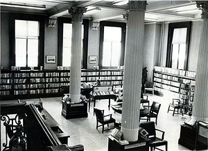 Public library, fiction room, 1975