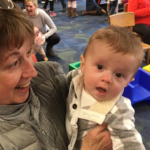 Gus and his grandmother Martha are new visitors to the library.
