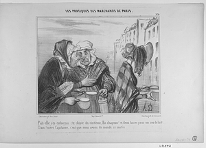 - Fait-elle ses embarras c'te chipie du cintième, En chapeau! et deux tasses pour un sou de lait!. - Dam! mère Capitaine, c'est que nous avons du monde e matin.