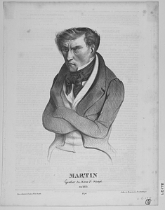 MARTIN Geolier du Mont St. Michel. en 1833.