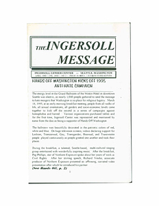 The Ingersoll Message, Vol. 1 No 2 (April, 1995)