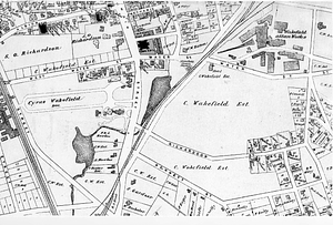 Map of Cyrus Wakefield Estate, Wakefield, Mass.