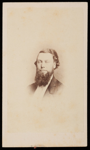 Studio portrait of an unidentified man, Boston, Mass., 1860