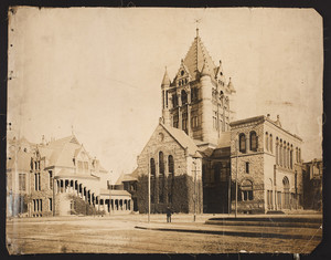 Exterior view of Trinity Church, Copley Square, Boston, Mass., undated