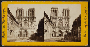 Stereograph of Notre Dame Cathedral, Paris, France, undated