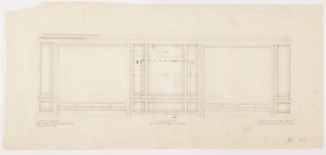 Drawing room elevation, 1/2 inch scale, residence of F. K. Sturgis, "Faxon Lodge", Newport, R.I.