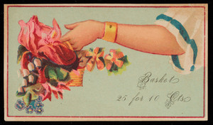 Sample card for basket pack, location unknown, undated