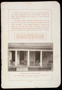 Old Hickory Chair Company, catalog, Martinsville, Indiana, undated