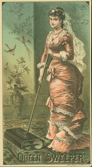 Trade card for the Queen Sweeper, New York, N.Y., undated