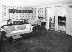 Interior view of the Wood House parlor, Spencer-Peirce-Little House, Newbury, Mass.