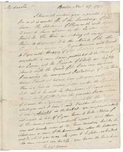 Letter from Samuel Adams to James Warren, 27 November 1772