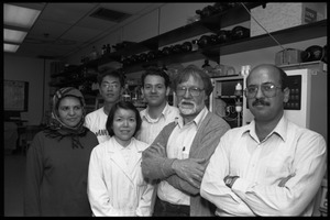 Louis Carpino (2nd from right) and his lab group