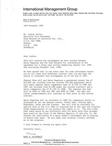 Letter from Mark H. McCormack to Lynton Taylor