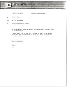 Memorandum from Mark H. McCormack to Richard Scott