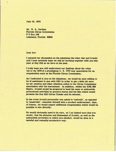 Letter from Mark H. McCormack to W. A. Darling
