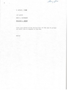 Memorandum from Mark H. McCormack to Jay Lafave