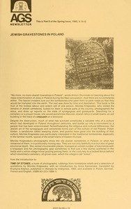 Newsletter of the Association for Gravestone Studies. Vol. 9, no. 2 (part 2)