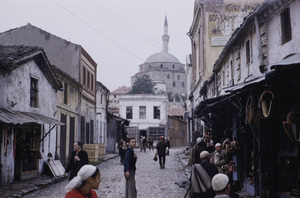 Skopje market scene