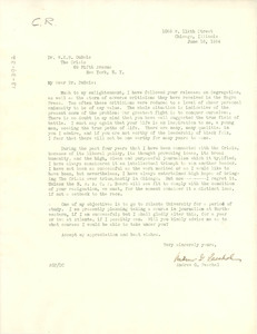 Letter from Andrew G. Paschal to W. E. B. Du Bois