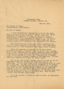 Letter From W. E. B. Du Bois To Oliver La Farge - Digital Commonwealth