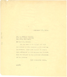 Letter from Augustus Granville Dill to Adam Clayton Powell