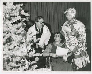 Clients performing in Christmas play