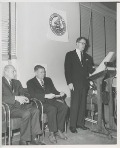 Man giving a speech during national employ the physically handicapped (neph) week