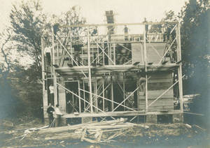 Gladden Boathouse Frame Construction, 1901