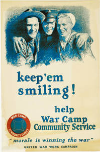 World War I Poster - Keep'em smiling!